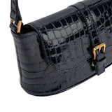 Miranda cavolo nero croco embossed leather