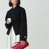 Miranda red braided bag