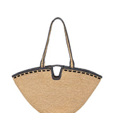 Nacre natural raffia bag