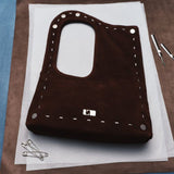 Nalia brown suede bag