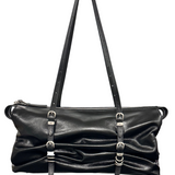 Overpacker black soft crinkle - Ferent Bags 