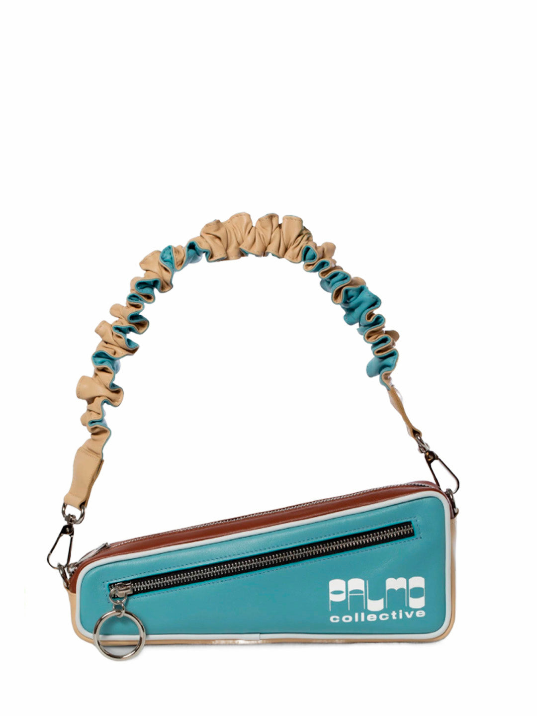 Ocaña Baguette bag blue color block - Ferent Bags 