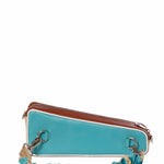 Ocaña Baguette bag blue color block - Ferent Bags 