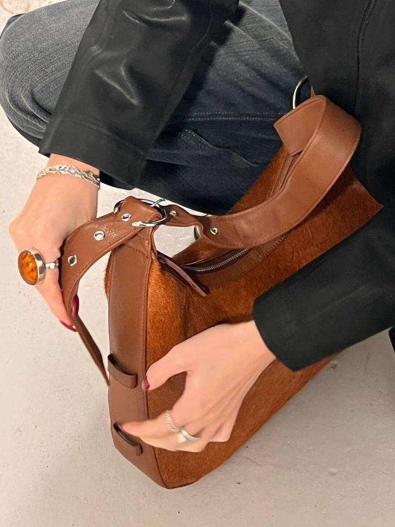 Oda Crossbody bag brown - Ferent Bags 