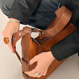 Oda Crossbody bag brown - Ferent Bags 