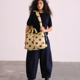 Ona Soft Bag dots chocolate + lime