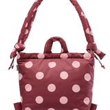 Ona Soft Bag dots pale pink + cherry red
