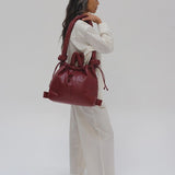 Ona Vegan Leather cherry red