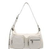 Outpocket Hobo cream glossy plain