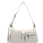 Outpocket Hobo cream glossy plain - Ferent Bags 