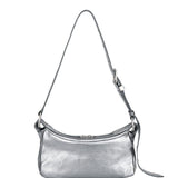 Outpocket Hobo Mini metallic grey foiled plain