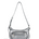 Outpocket Hobo Mini metallic grey foiled plain - Ferent Bags 