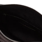 Outpocket Hobo Mini dark brown glossy plain - Ferent Bags 