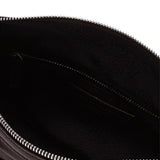 Outpocket Hobo Mini dark brown glossy plain - Ferent Bags 