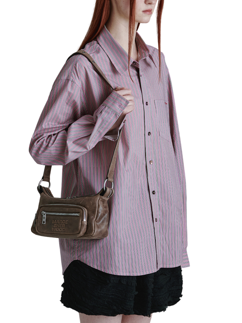 Outpocket Hobo Mini washed brown pull-up – Ferent Bags Outpocket Hobo Mini washed brown pull-up – Ferent Bags