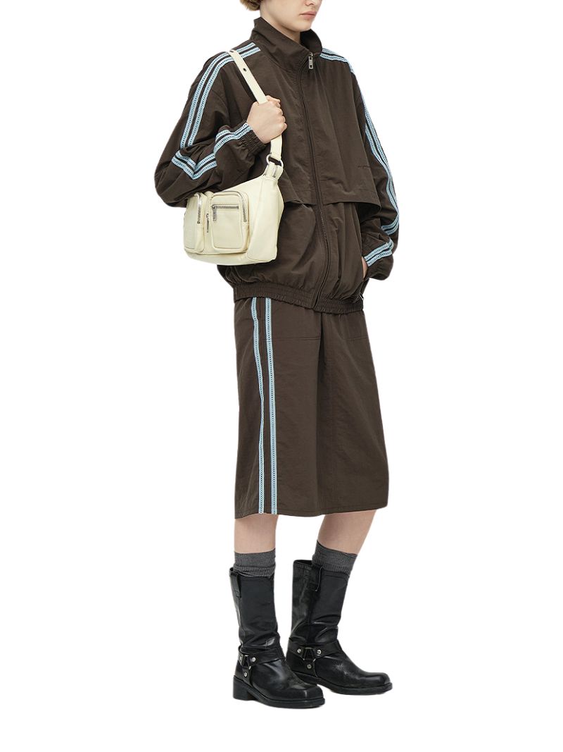 Outpocket Hobo blond wood glossy plain - Ferent Bags 