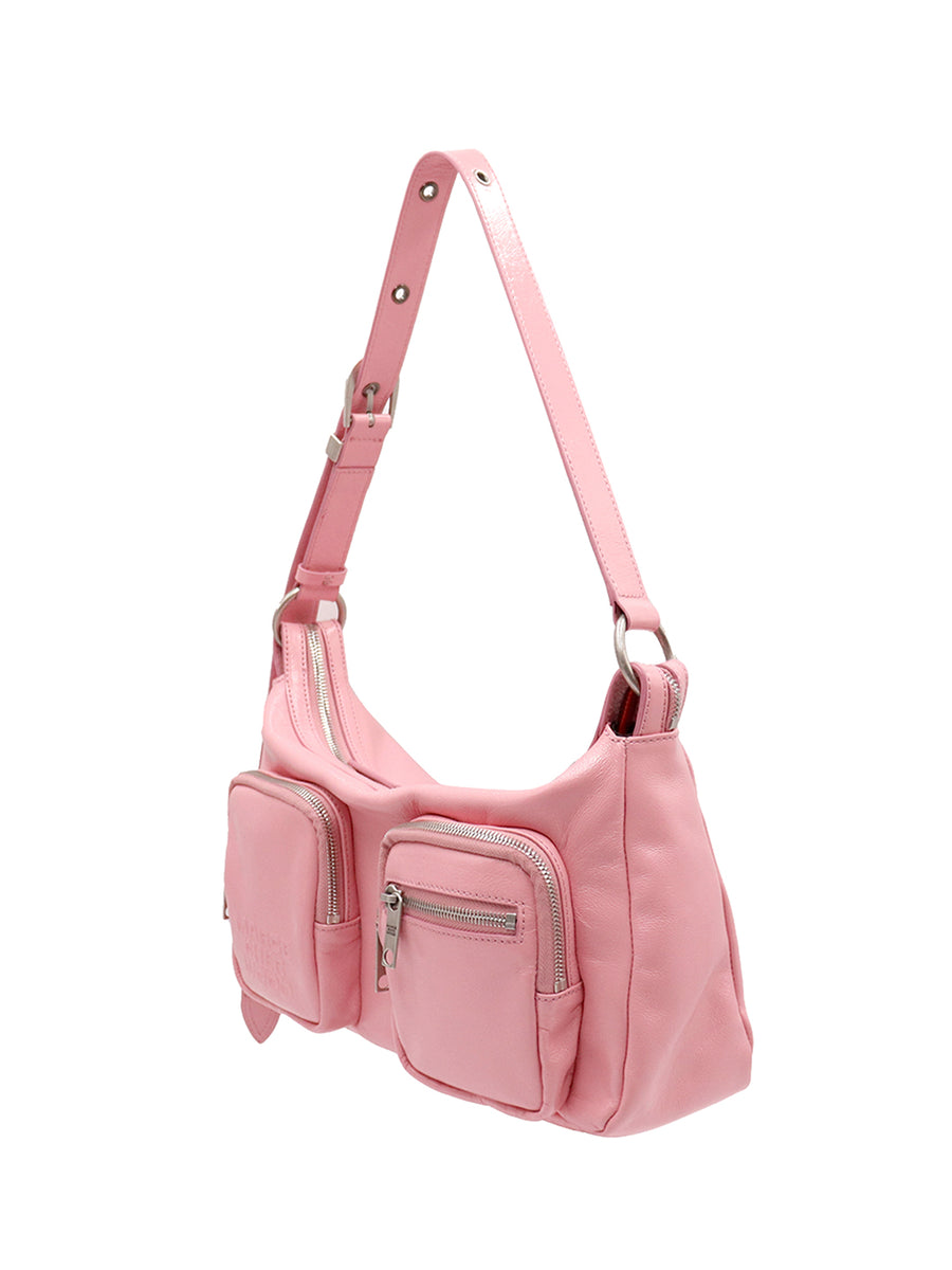 Outpocket Hobo candy pink glossy plain