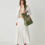 Paradise khaki shopper bag