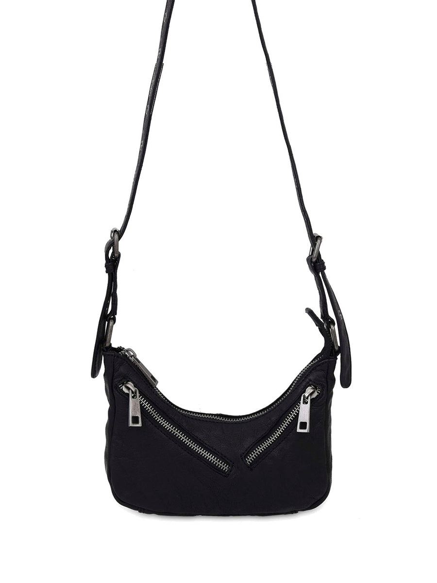 Palma w. Zipper Washed black
