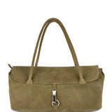 Palma sage green suede