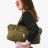 Palma sage green suede