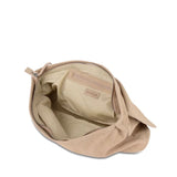 Palma champagne beige suede