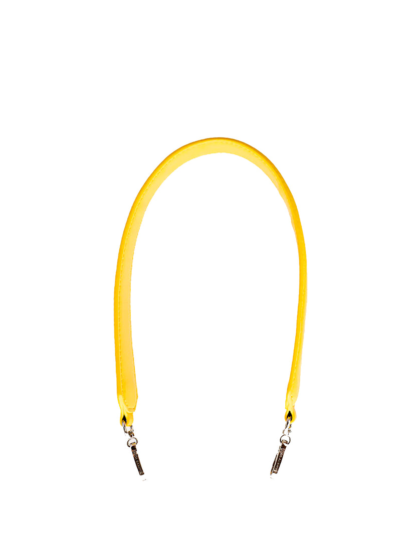 yellow leather strap