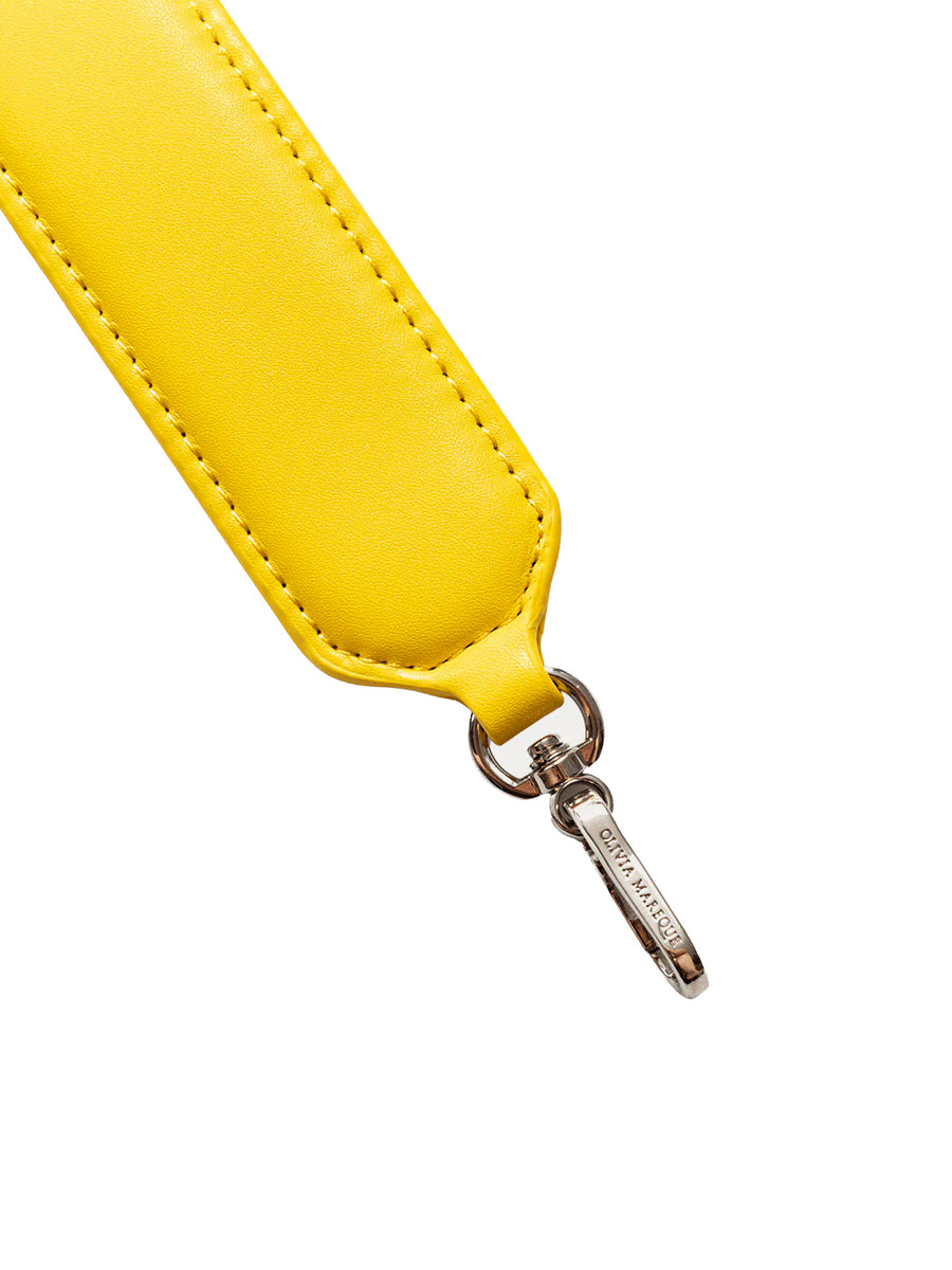 yellow leather strap
