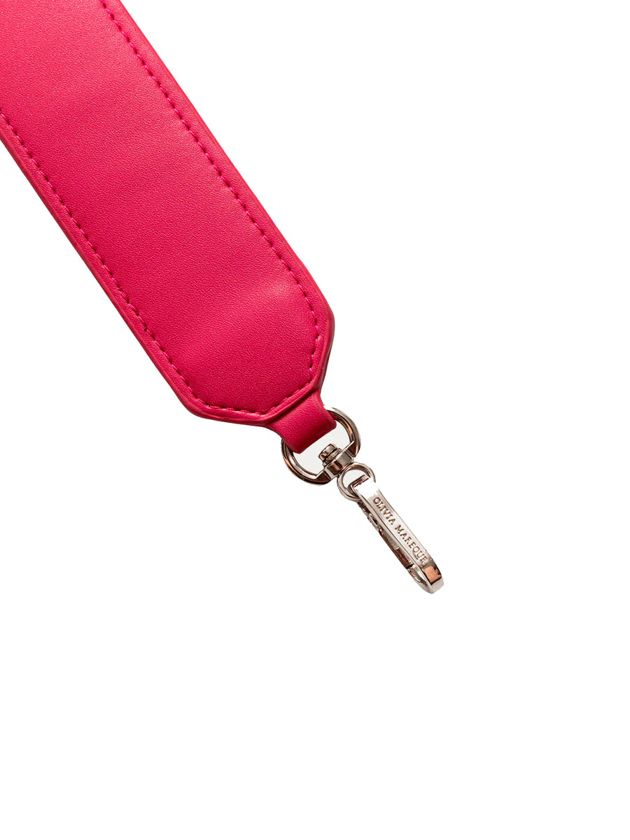 Fuchsia leather strap