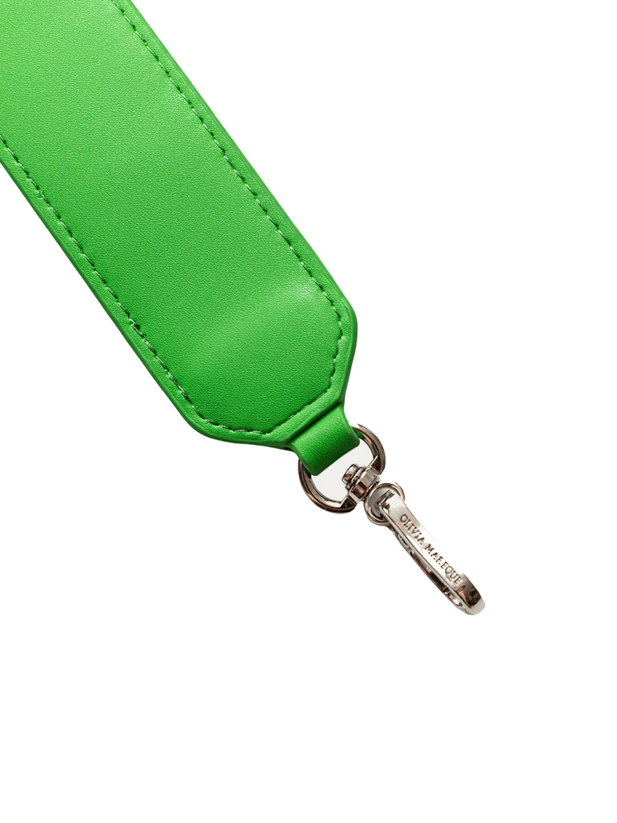 green leather strap