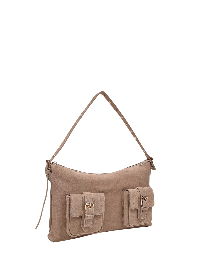 Rachel Suede beige w.gold - Ferent Bags 