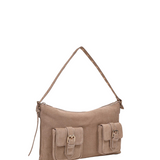 Rachel Suede beige w.gold - Ferent Bags 