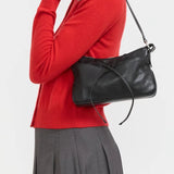 Ribbon Pochette black soft nappa