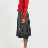 Ribbon Pochette black soft nappa