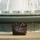 Robin Totebag brown croc