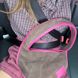 Saco suede chocolate