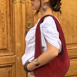 Saco suede granate