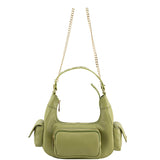 Sally Small Pocket Cozy green w. gold 