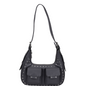 Sally Small Rivet Pure dark grey w. silver - Ferent Bags 