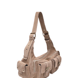 Sally Buckle Suede beige w. gold