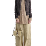 Shearing Belted Flap chestnut plain + beige - Ferent Bags 