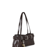 Shoulder Brocle mini wood brown