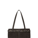 Shoulder Brocle mini suede mocha eyelets