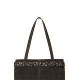 Shoulder Brocle mini suede mocha eyelets