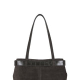 Shoulder Brocle mini suede mocha combi