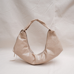 Slouchy Shoulder Bag crushed patent sand - Ferent Bags 