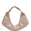 Slouchy Shoulder Bag crushed patent sand - Ferent Bags 