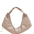 Slouchy Shoulder Bag crushed patent sand - Ferent Bags 