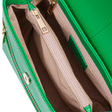 Small Honey Cut Florence green w. gold - Ferent Bags 