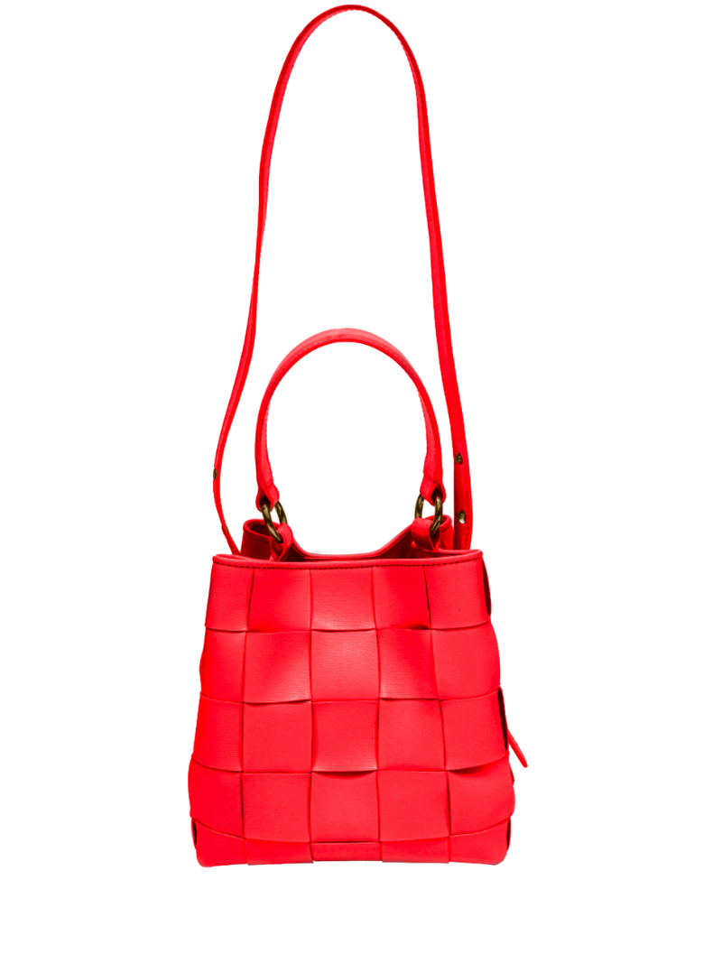 Small Chiara Braided Florence Red w. Gold - Ferent Bags 